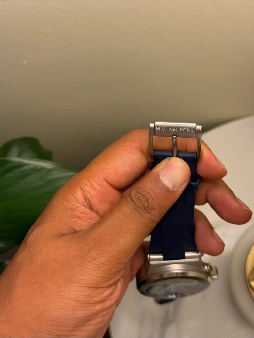 Michael Kors Navy Chronograph Watch Mens